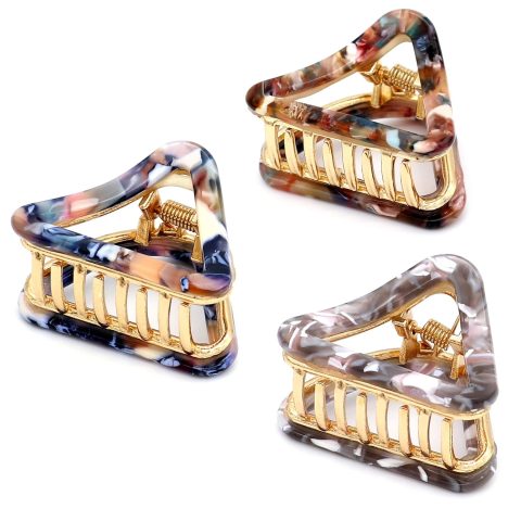 3 Pack Small Claw Clips for Thick Hair