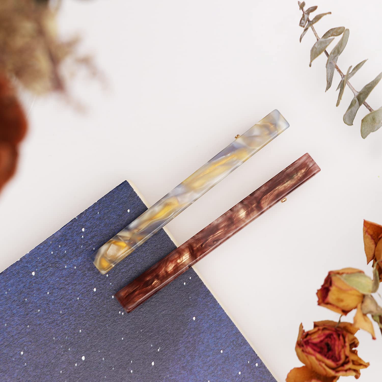 6 Pack Fashion Resin Duckbill Hair Pins - Image 4