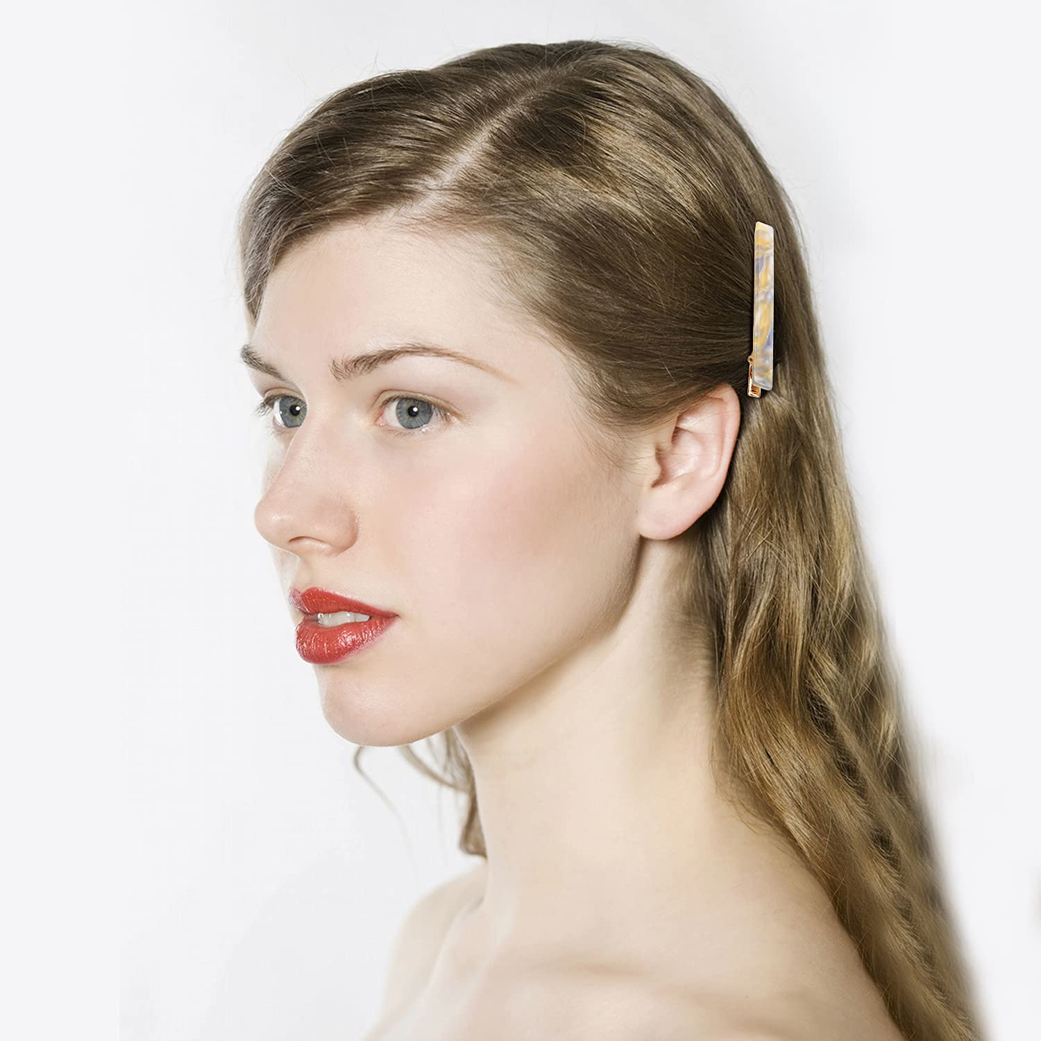 6 Pack Fashion Resin Duckbill Hair Pins - Image 5