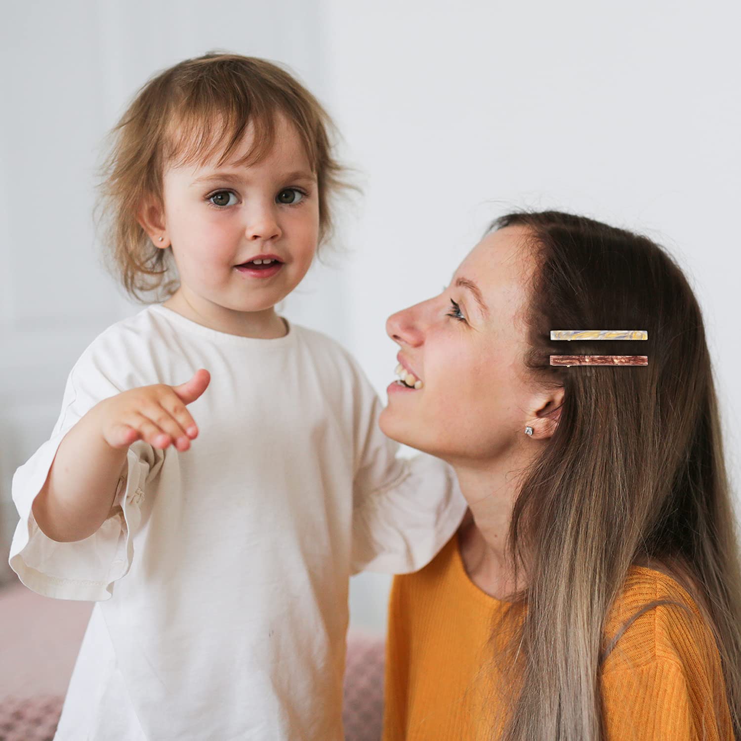 6 Pack Fashion Resin Duckbill Hair Pins - Image 6