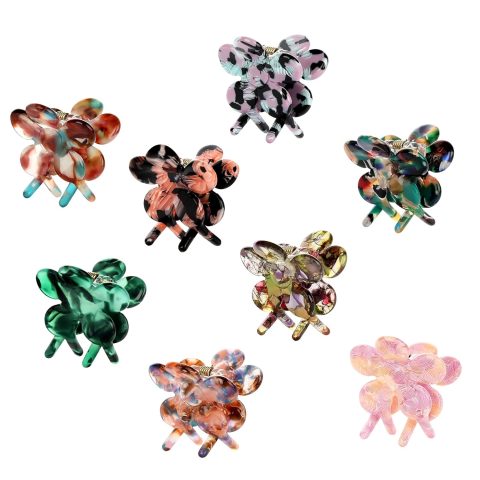 8 Pack Mini Flower Vintage Hair Clips