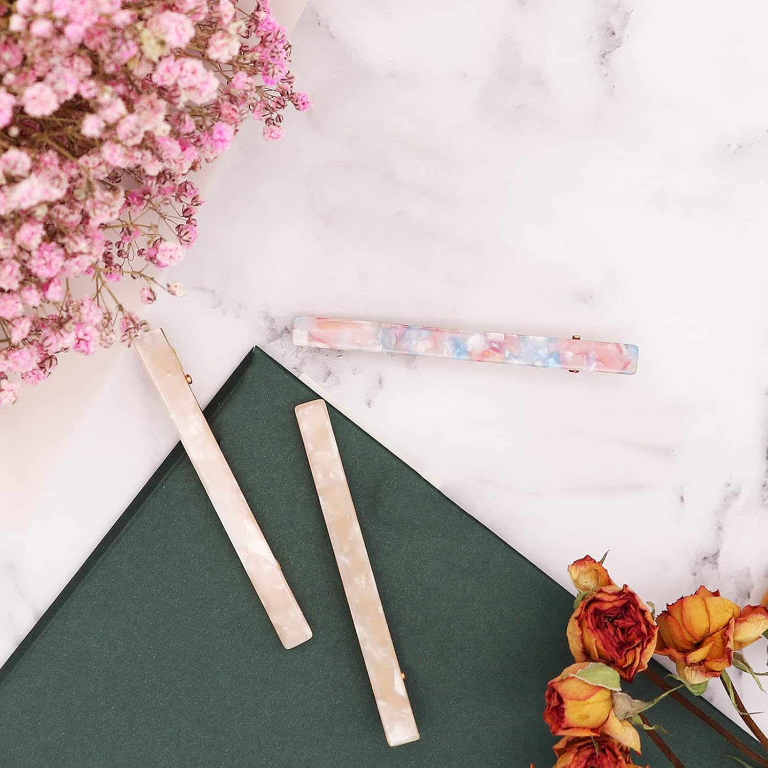 6 Pack Fashion Resin Duckbill Hair Clips - Image 4