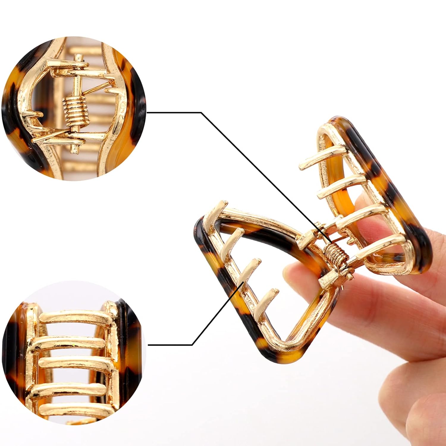 5 Pcs small hair claw clips for Women - Image 3