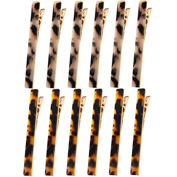 12 Pcs Leopard Print Hair pins