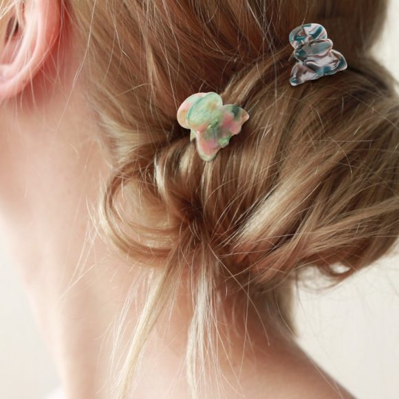 No-Slip Floral Printed Hair Clips