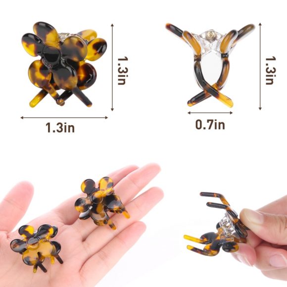 Small Shallow Tortoiseshell Hair Clips