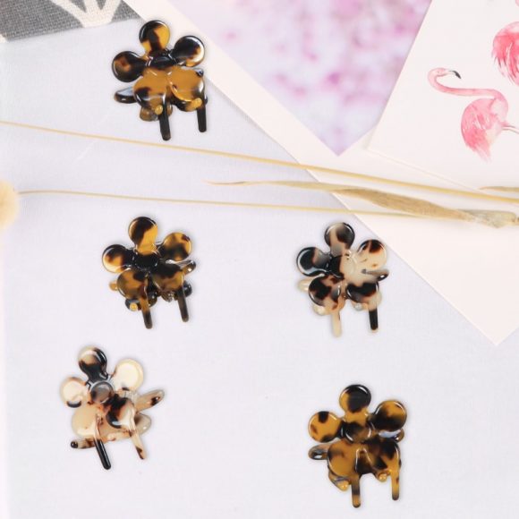 Small Shallow Tortoiseshell Hair Clips