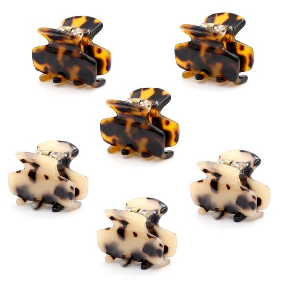 Small Deep Tortoiseshell Hair Clips