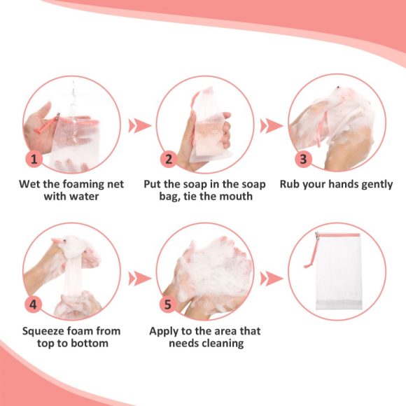 soap exfoliating bag