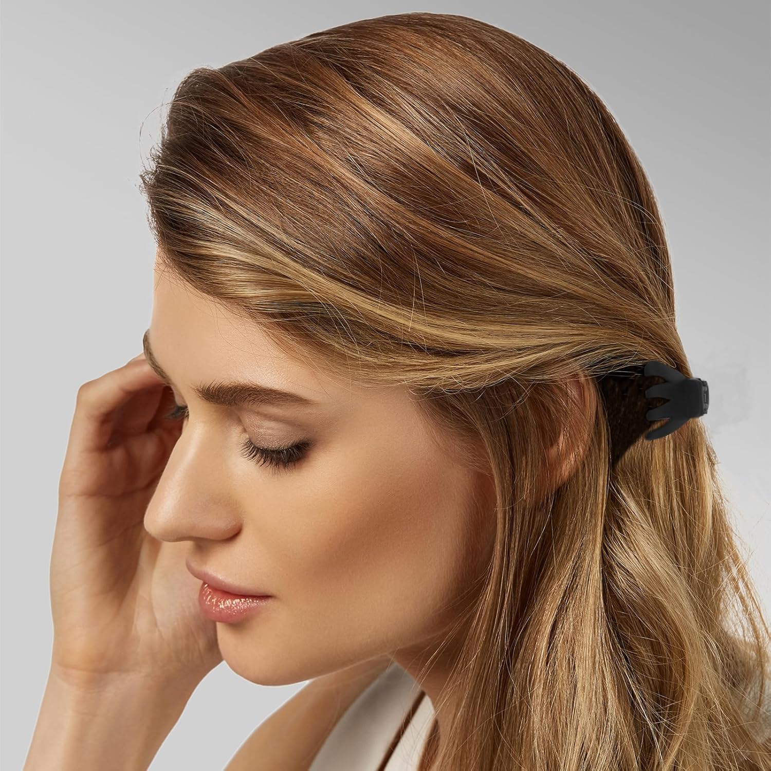 Cobahom 12 Pack Small Hair Claw Clips 1.2 Inch Matte Hair Clips for Thin Hair No-Slip Mini Hair Clips Hair Styling Accessories for Women and Girls, Apricot, Black, Brown, Chocolate - Image 2