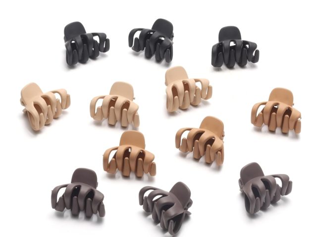 Small Matte Hair Claw Clips for Fitness, Sports, and Active Lifestyles