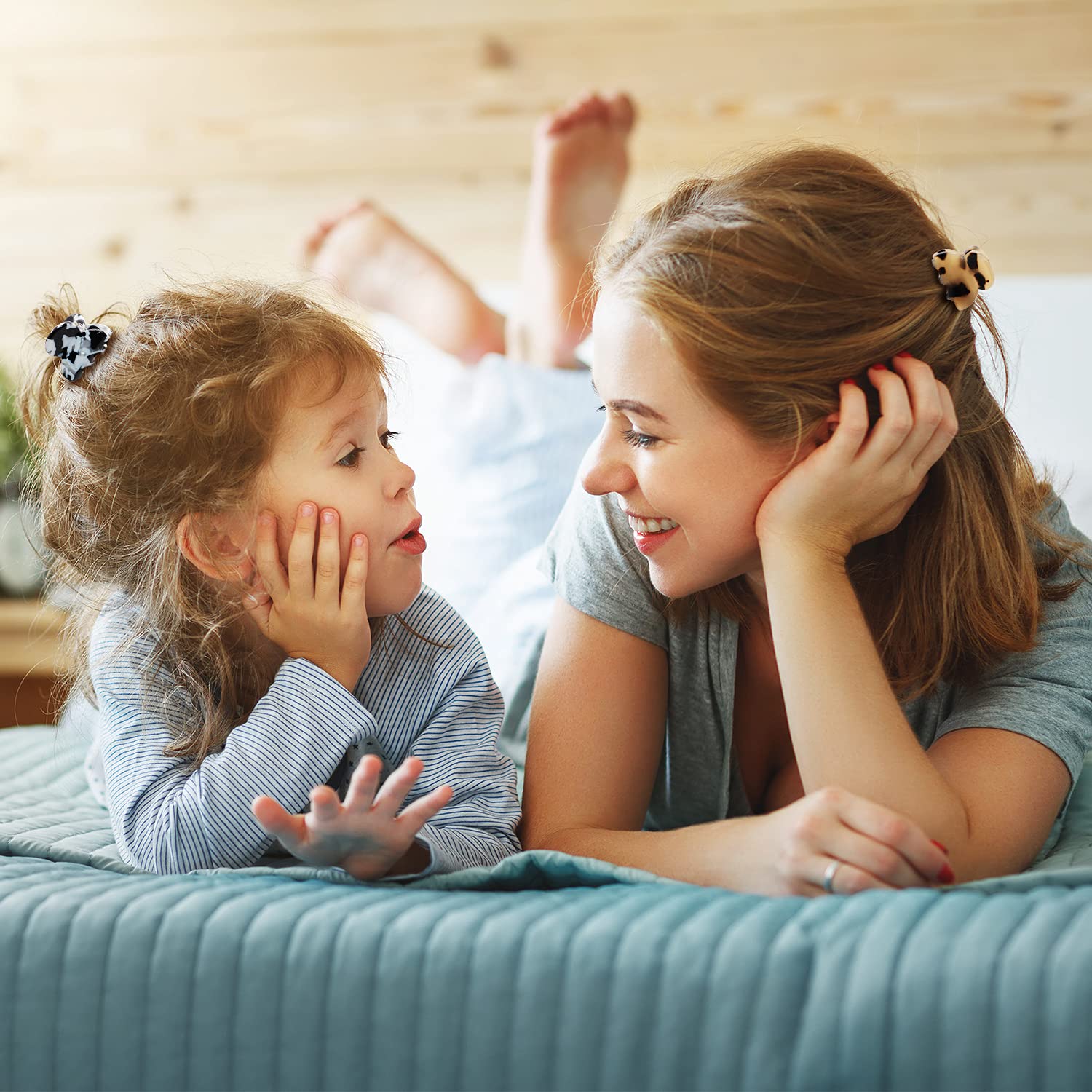 Cobahom Tortoise Shell and Leopard Acrylic Hair Clips for Women and Girls - 12 Pcs Mini Claws and Barrettes for Thin or Thick Hair - Image 2