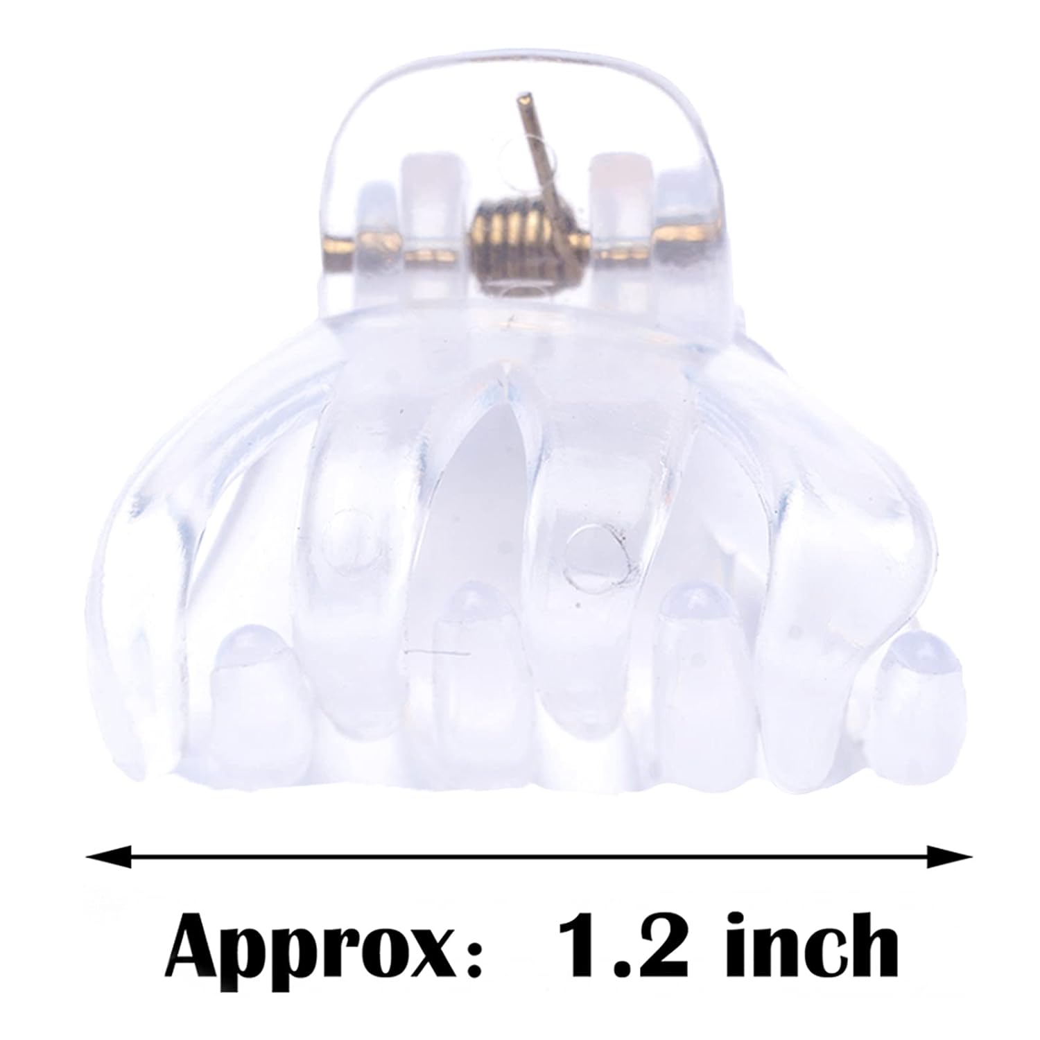 Cobahom 24 Pack Small Hair Claw Clips 1.2 Inch Plastic Hair Clips for Thin Hair No-Slip Mini Hair Clips Hair Styling Accessories for Women and Girls (White) - Image 3