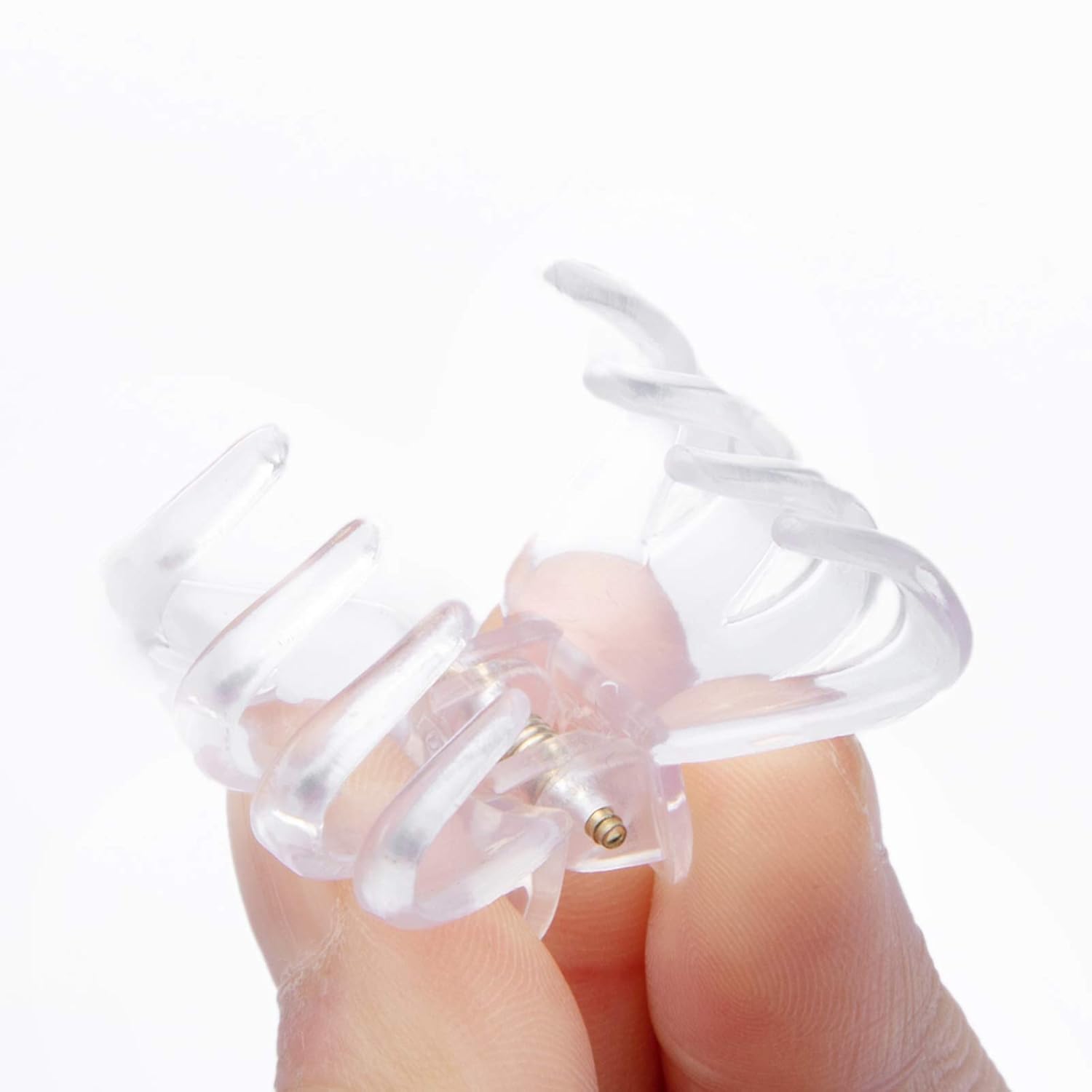Cobahom 24 Pack Small Hair Claw Clips 1.2 Inch Plastic Hair Clips for Thin Hair No-Slip Mini Hair Clips Hair Styling Accessories for Women and Girls (White) - Image 4