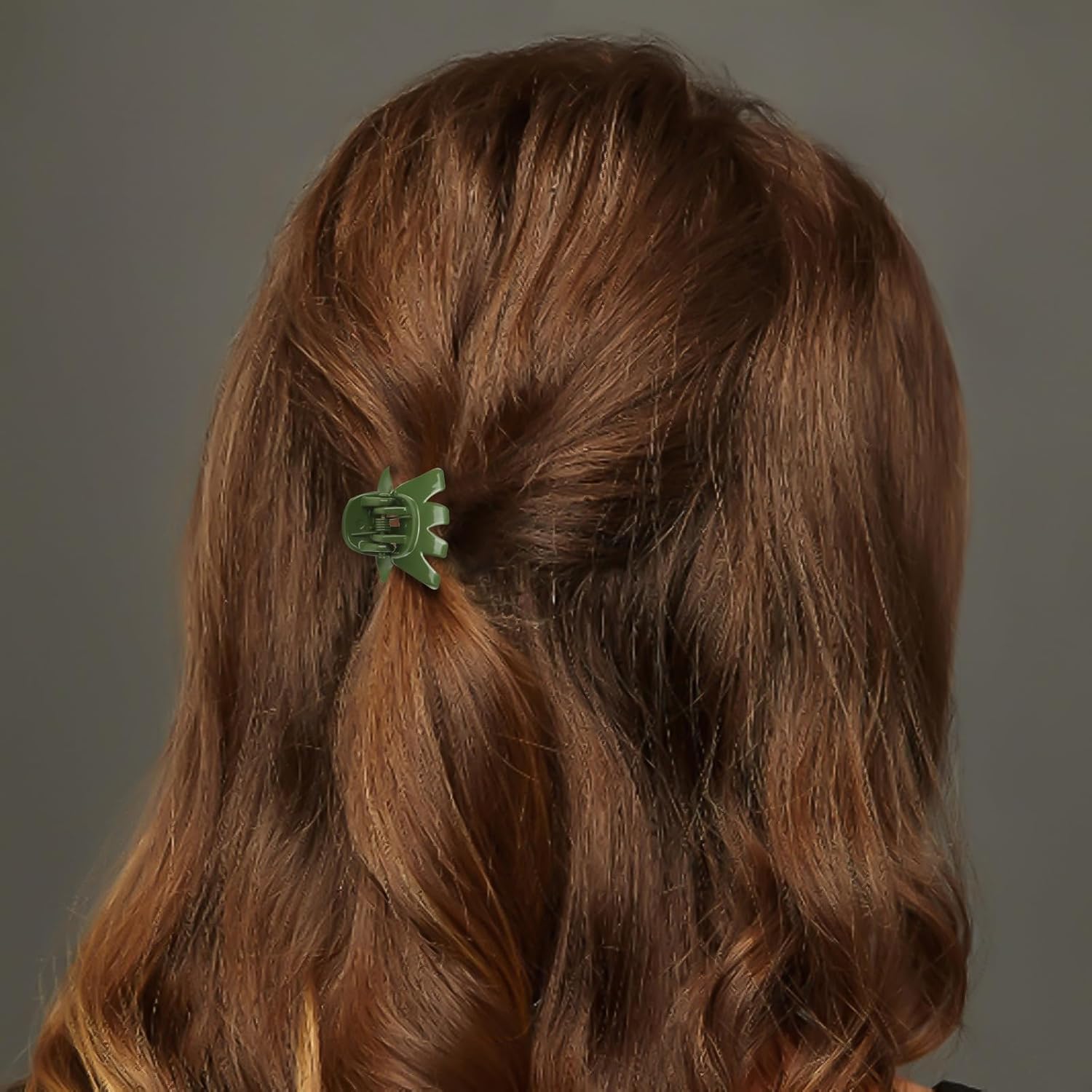 Cobahom 12 Pack Small Hair Claw Clips 1.2 Inch Plastic Hair Clips for Thin Hair No-Slip Mini Hair Clips Hair Styling Accessories for Women and Girls, Purple, Black and Green - Image 5