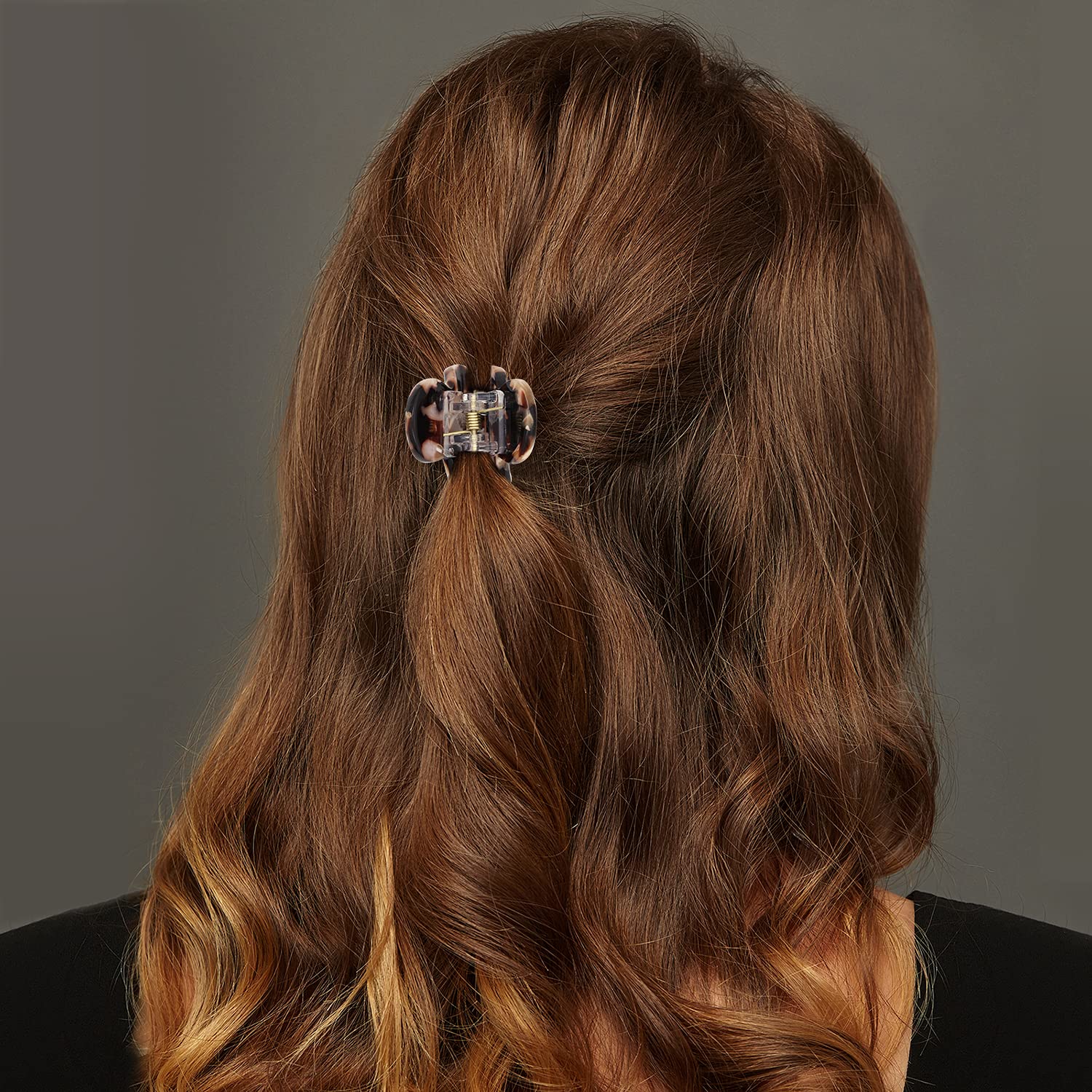 Cobahom Tortoise Shell and Leopard Acrylic Hair Clips for Women and Girls - 12 Pcs Mini Claws and Barrettes for Thin or Thick Hair - Image 6