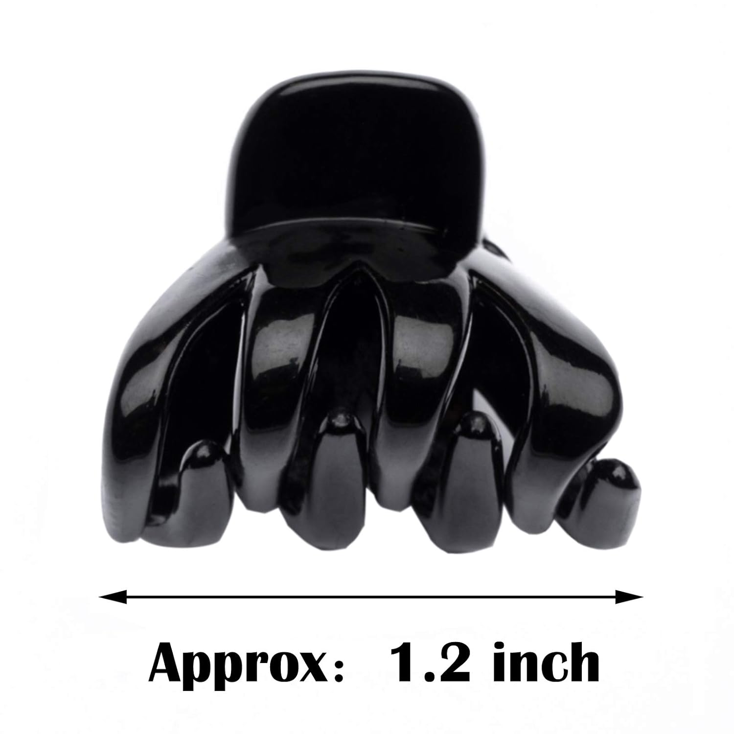 Cobahom Small Hair Claw Clips - 24 Pcs Hair Clips: Mini 1.2 Inch Plastic No-Slip Clips for Thin Hair Styling and Accessories for Women and Girls in Black, Brown, and White - Image 3