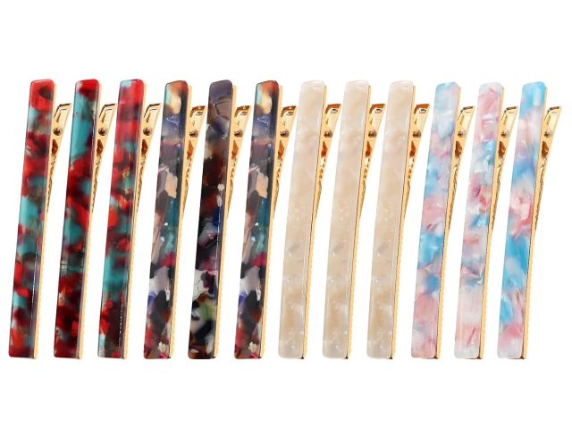 Easy Hairstyle Ideas for Women and Girls: Everyday Looks with Colorful Duckbill Hair Clips