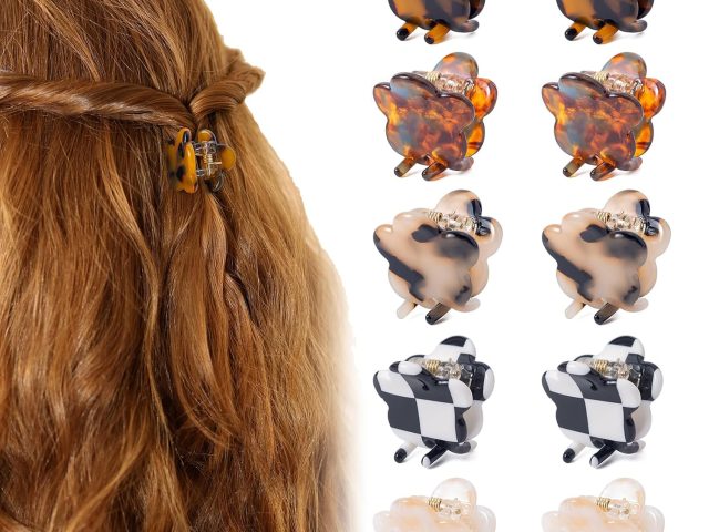 How to Style Small Flower Claw Clips for Cute Everyday Hairstyles